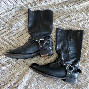 Frye Black Motorcycle Boots | Size 9